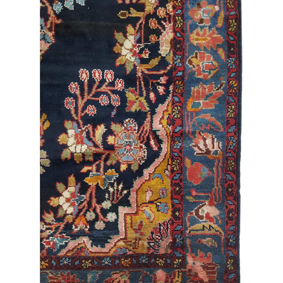 Pacific Malayer 13694 Navy Blue Traditional Hand Knotted Rug