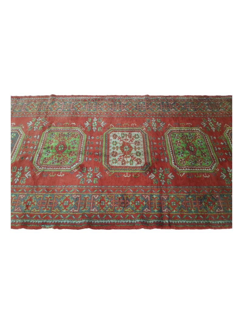 Fasa Antique Ushak 13695 Red Brown Traditional Antique Rug