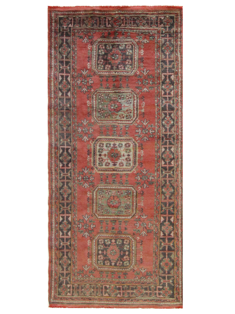 Fasa Antique Ushak  Orange Charcoal Traditional