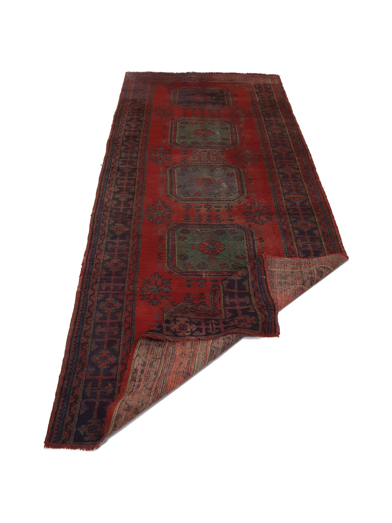 Fasa Antique Ushak 13706 Red Taupe Traditional Antique Rug