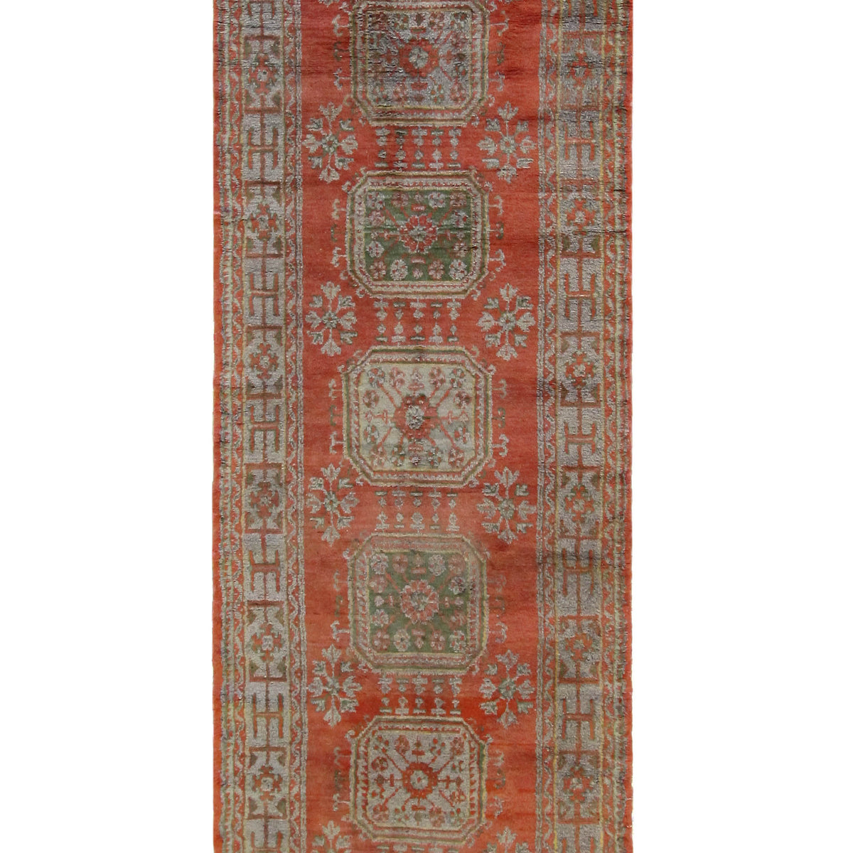 Fasa Antique Ushak  Orange Grey Traditional