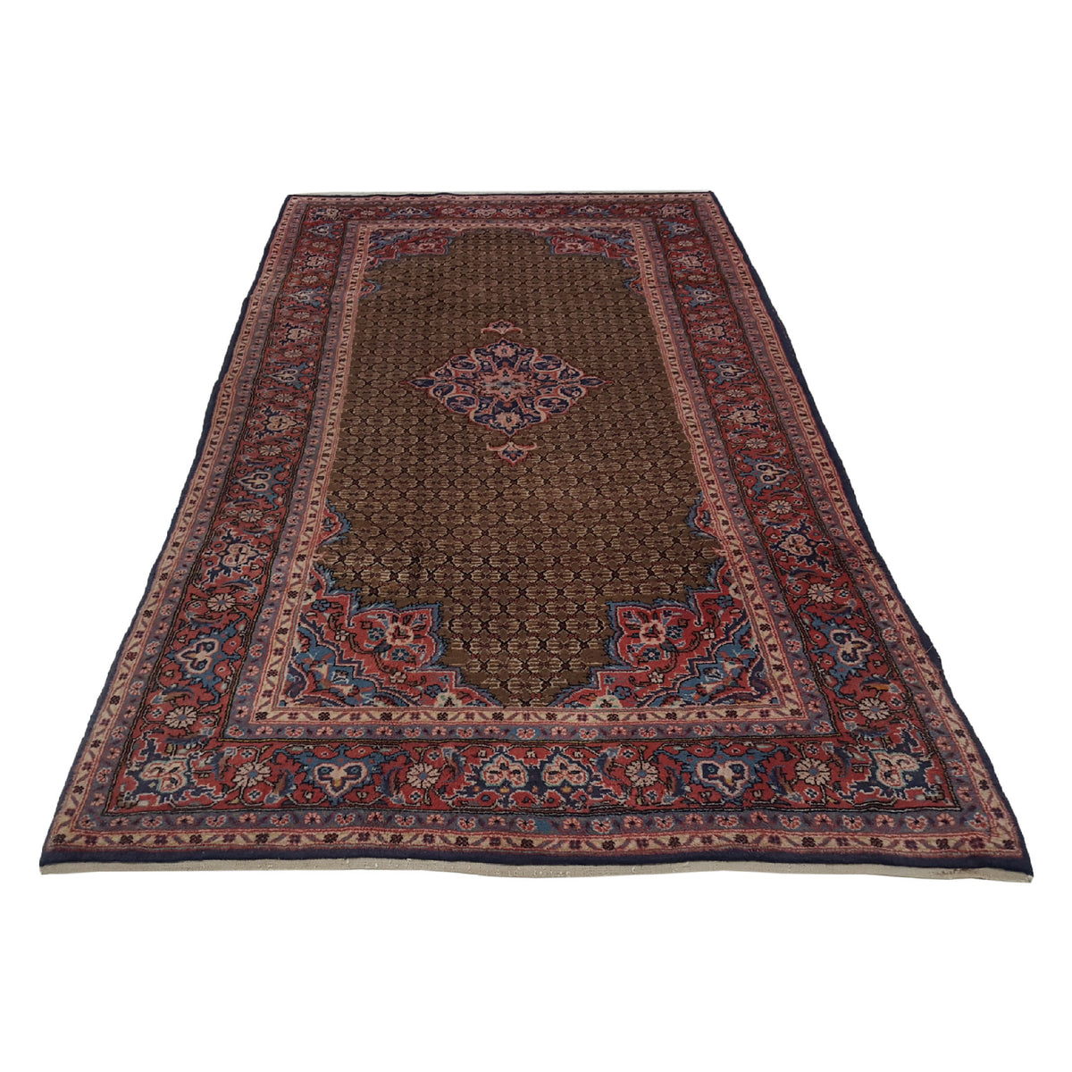 Pacific Serab 13708 Blue Orange Traditional Hand Knotted Rug
