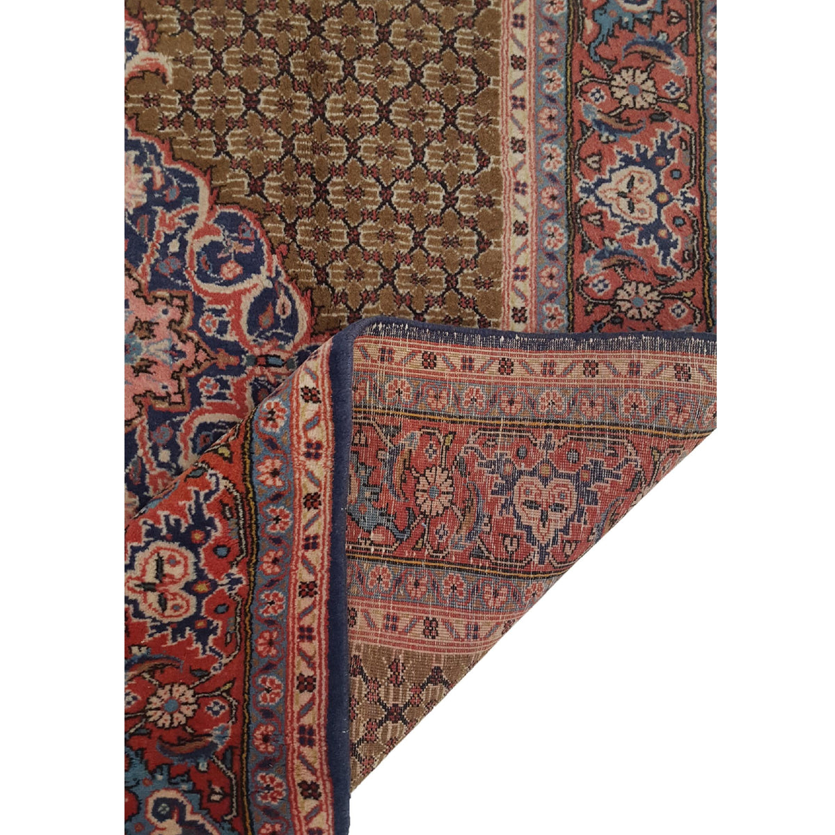 Pacific Serab 13708 Blue Orange Traditional Hand Knotted Rug