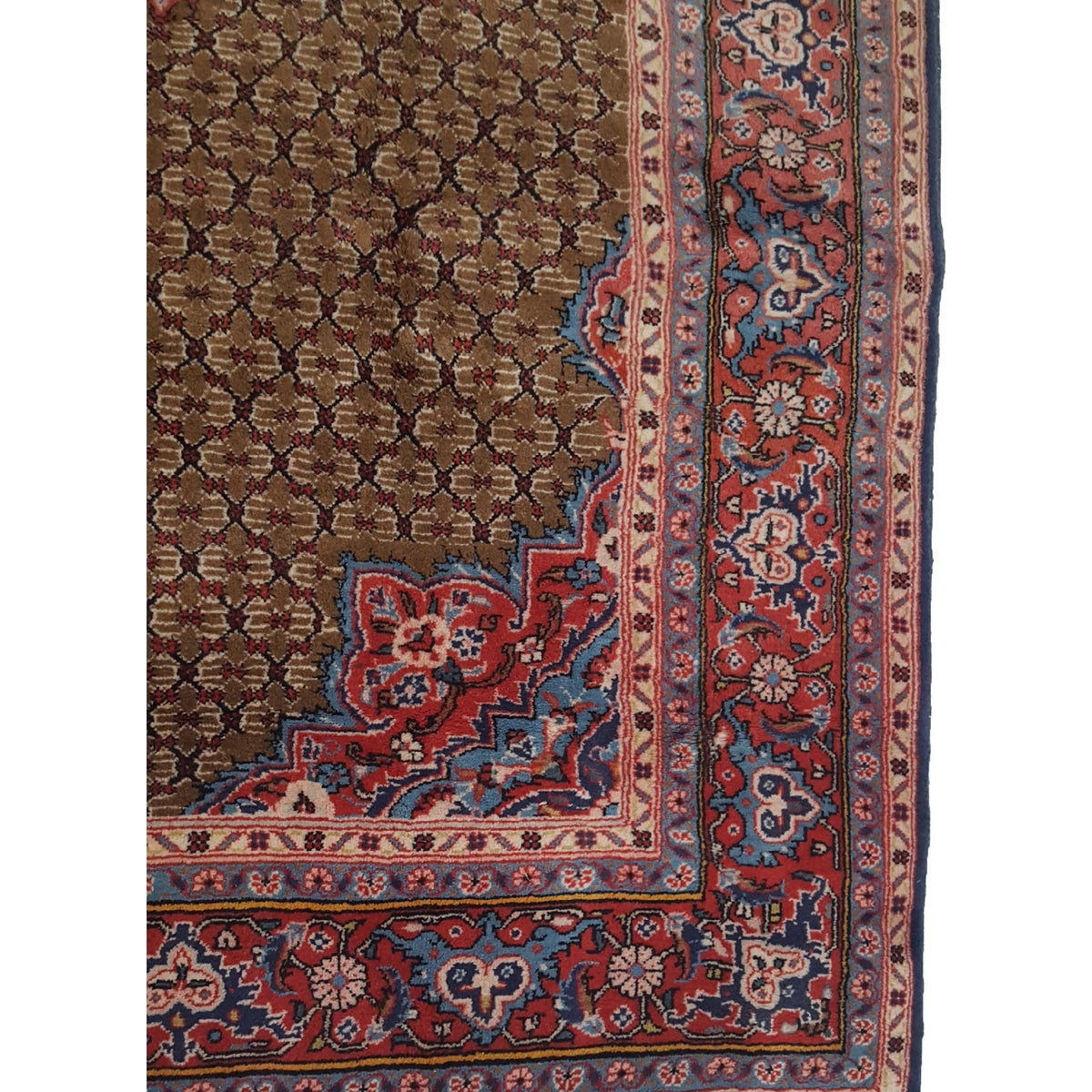 Pacific Serab 13708 Blue Orange Traditional Hand Knotted Rug