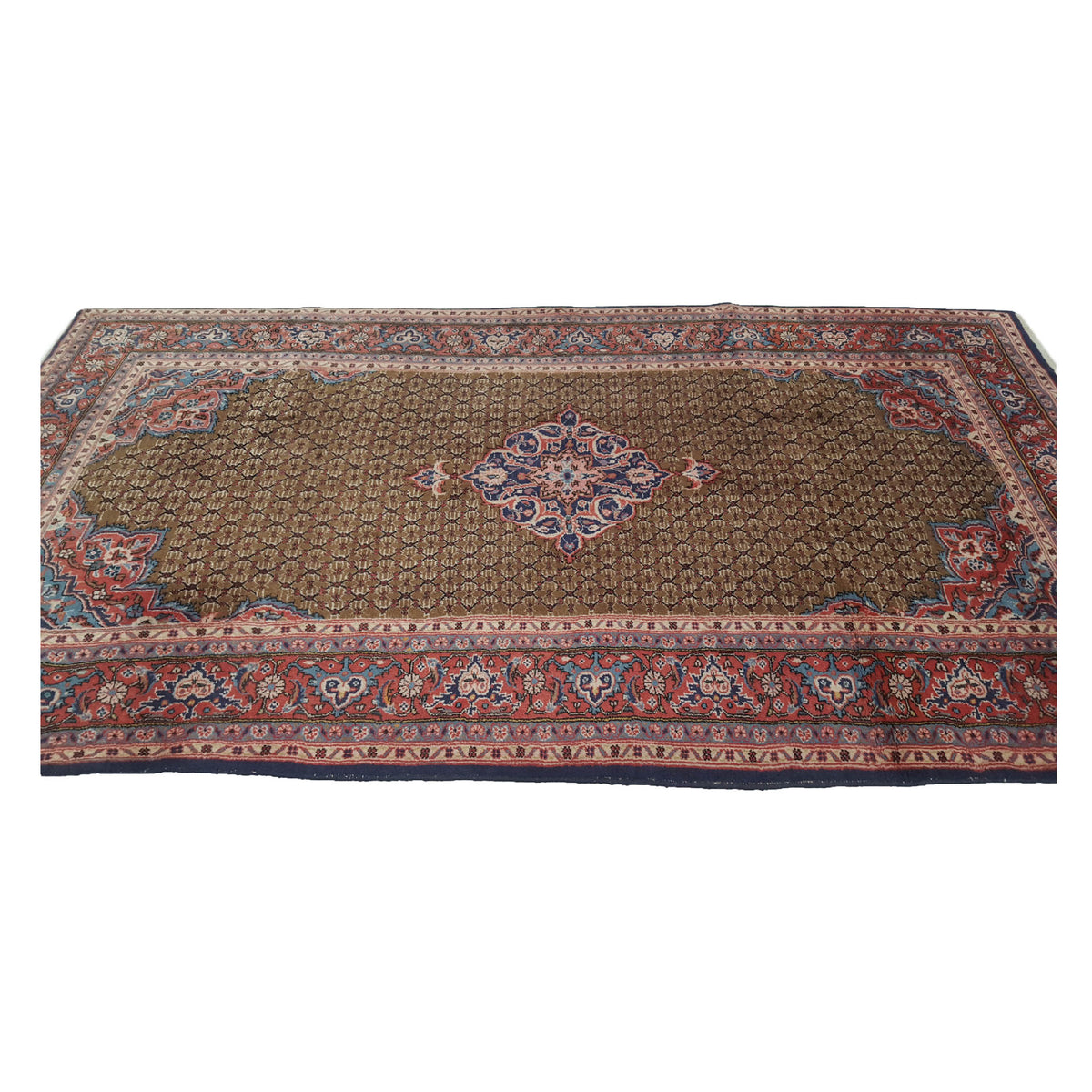 Pacific Serab 13708 Blue Orange Traditional Hand Knotted Rug