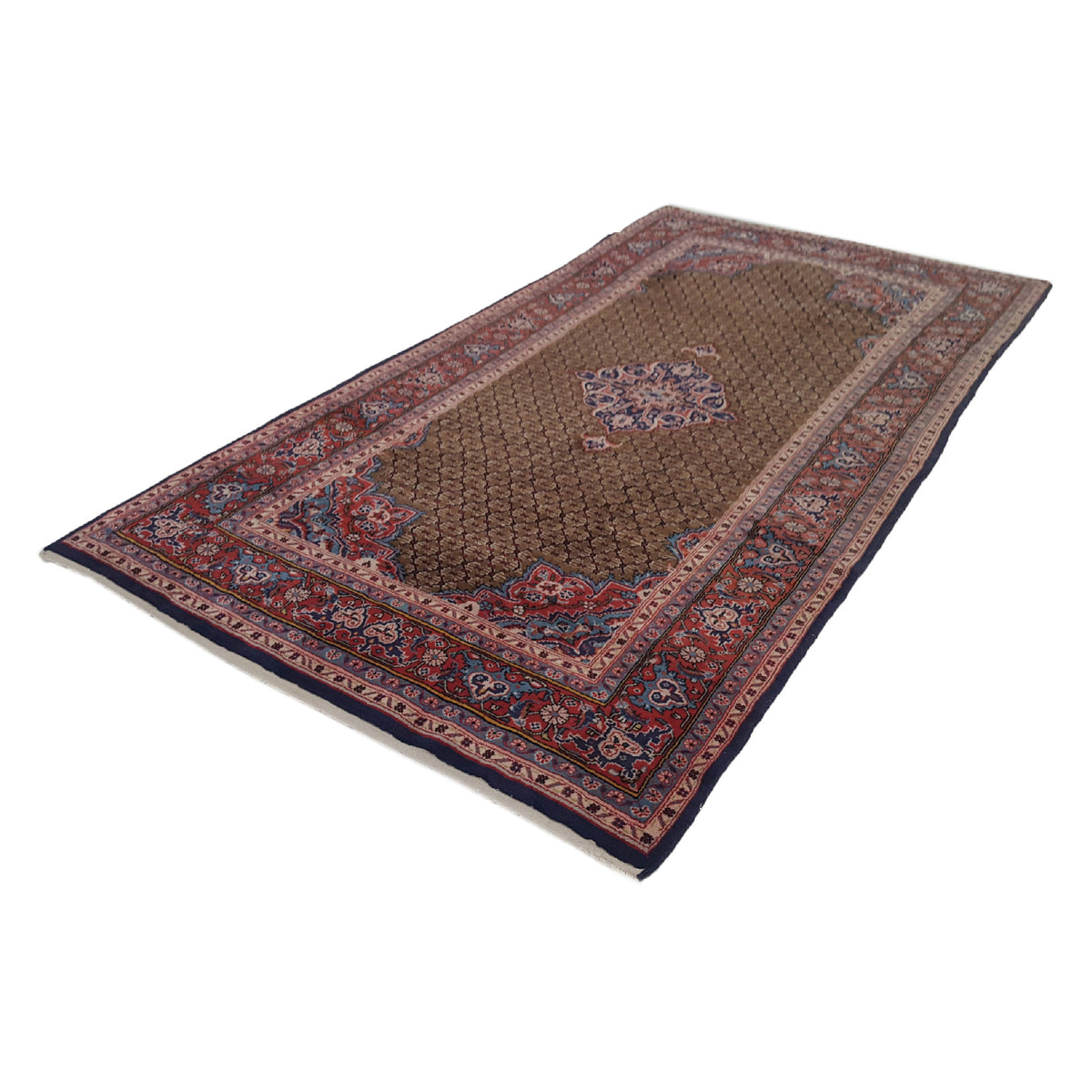 Pacific Serab 13708 Blue Orange Traditional Hand Knotted Rug