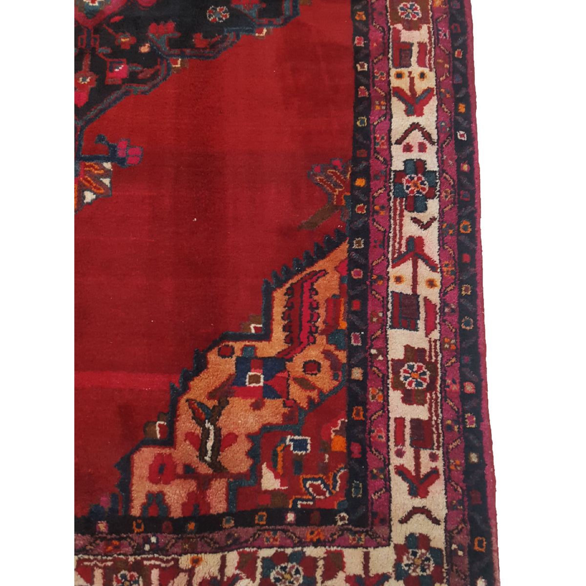 Pacific Bakhtiyari 13710 Red Ivory Traditional Hand Knotted Rug