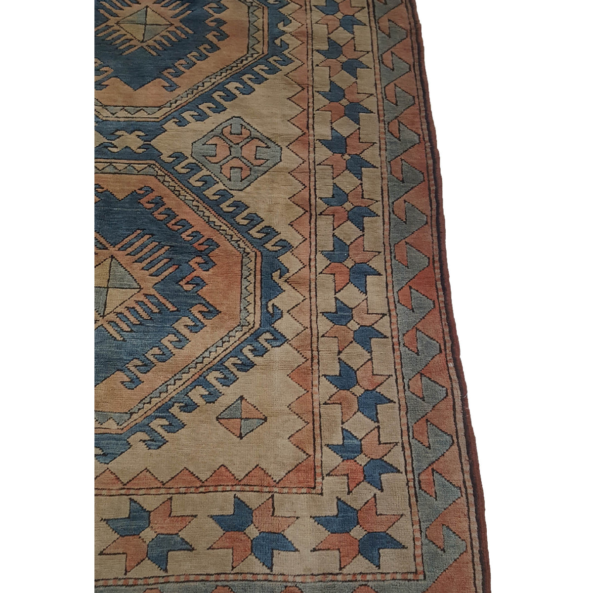 Pacific Milas 13712 Blue Beige Traditional Hand Knotted Rug