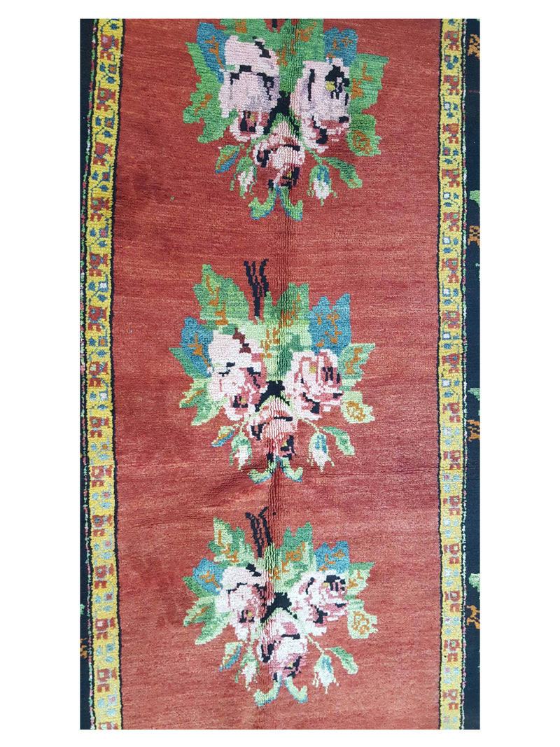 Fasa Antique Karajah 13716 Orange Black Traditional Antique Rug