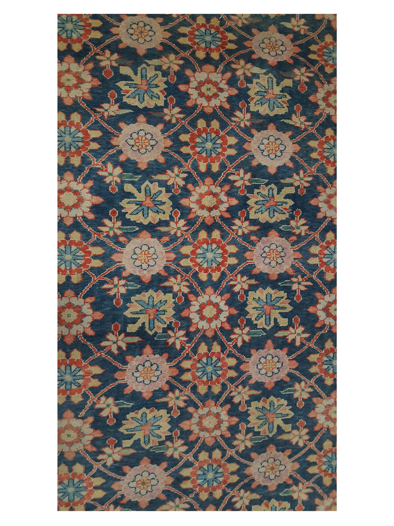 Pacific Milas 13736 Navy Rust Traditional Hand Knotted Rug