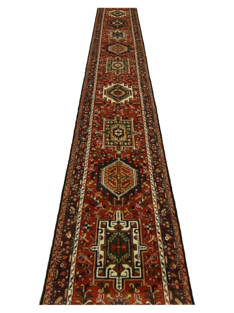 Pacific Antique Karajah 13743 Orange Brown Traditional Antique Rug