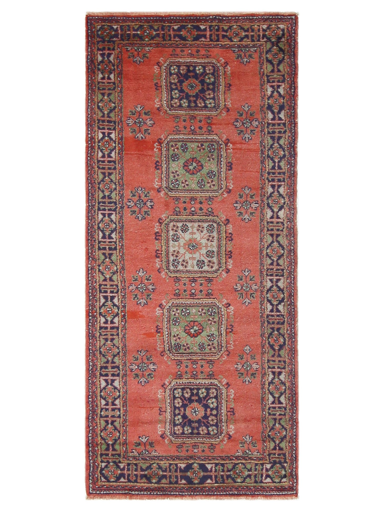 Fasa Antique Ushak  Rust Navy Traditional
