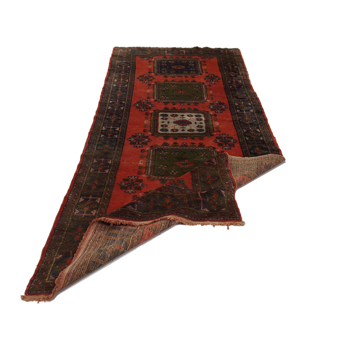 Fasa Antique Ushak 13748 Orange Orange Traditional Antique Rug