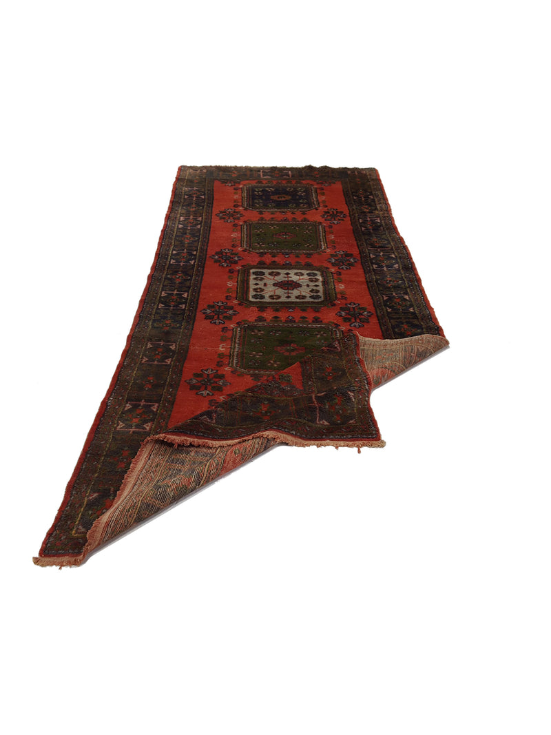 Fasa Antique Ushak 13748 Orange Orange Traditional Antique Rug