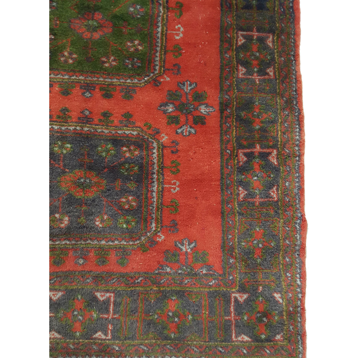 Fasa Antique Ushak 13748 Orange Orange Traditional Antique Rug