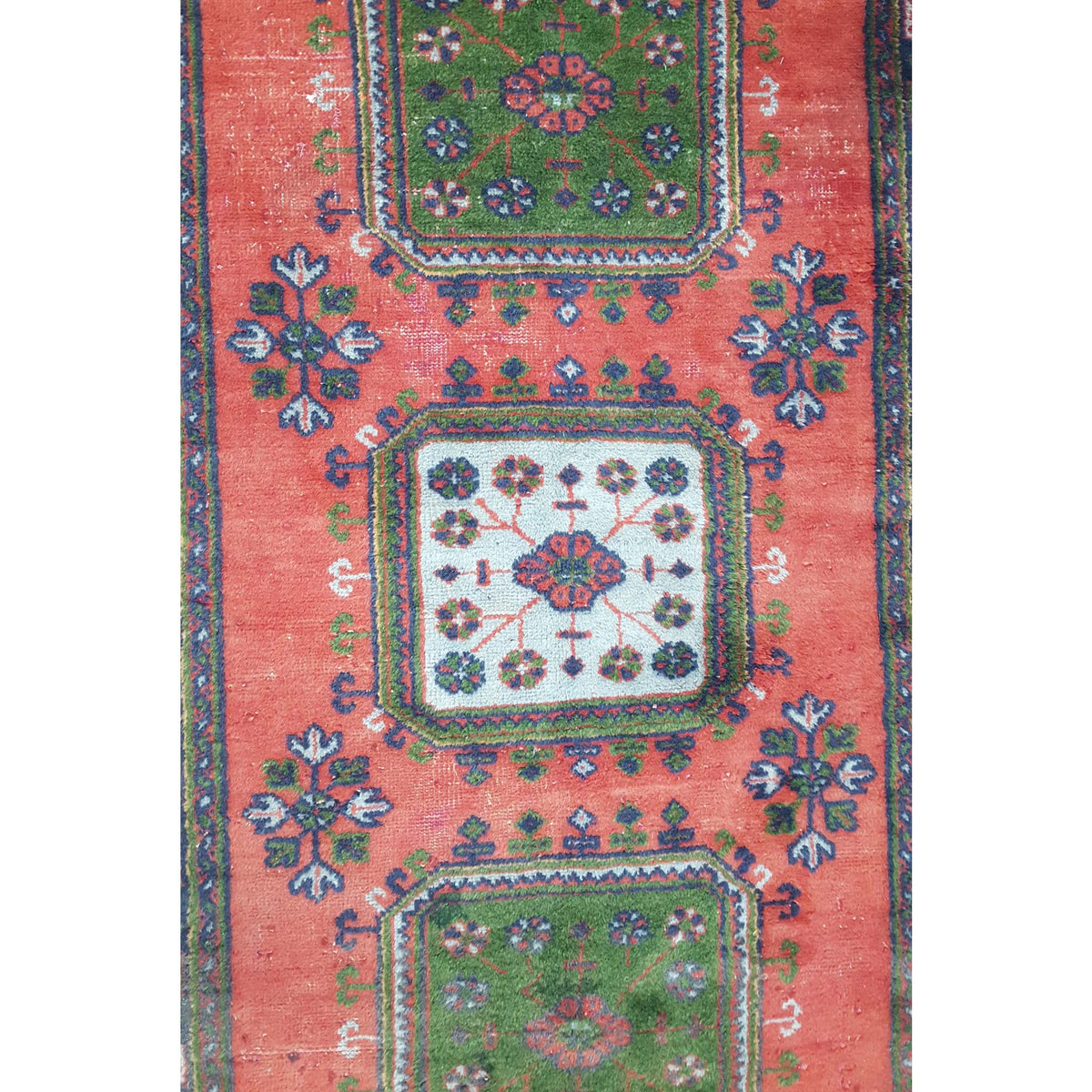 Fasa Antique Ushak 13748 Orange Orange Traditional Antique Rug