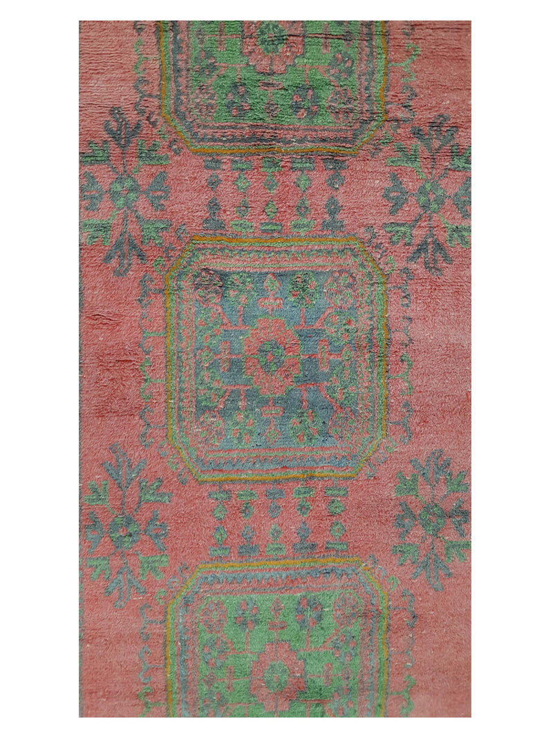 Fasa Antique Ushak 13749 Orange Orange Traditional Antique Rug