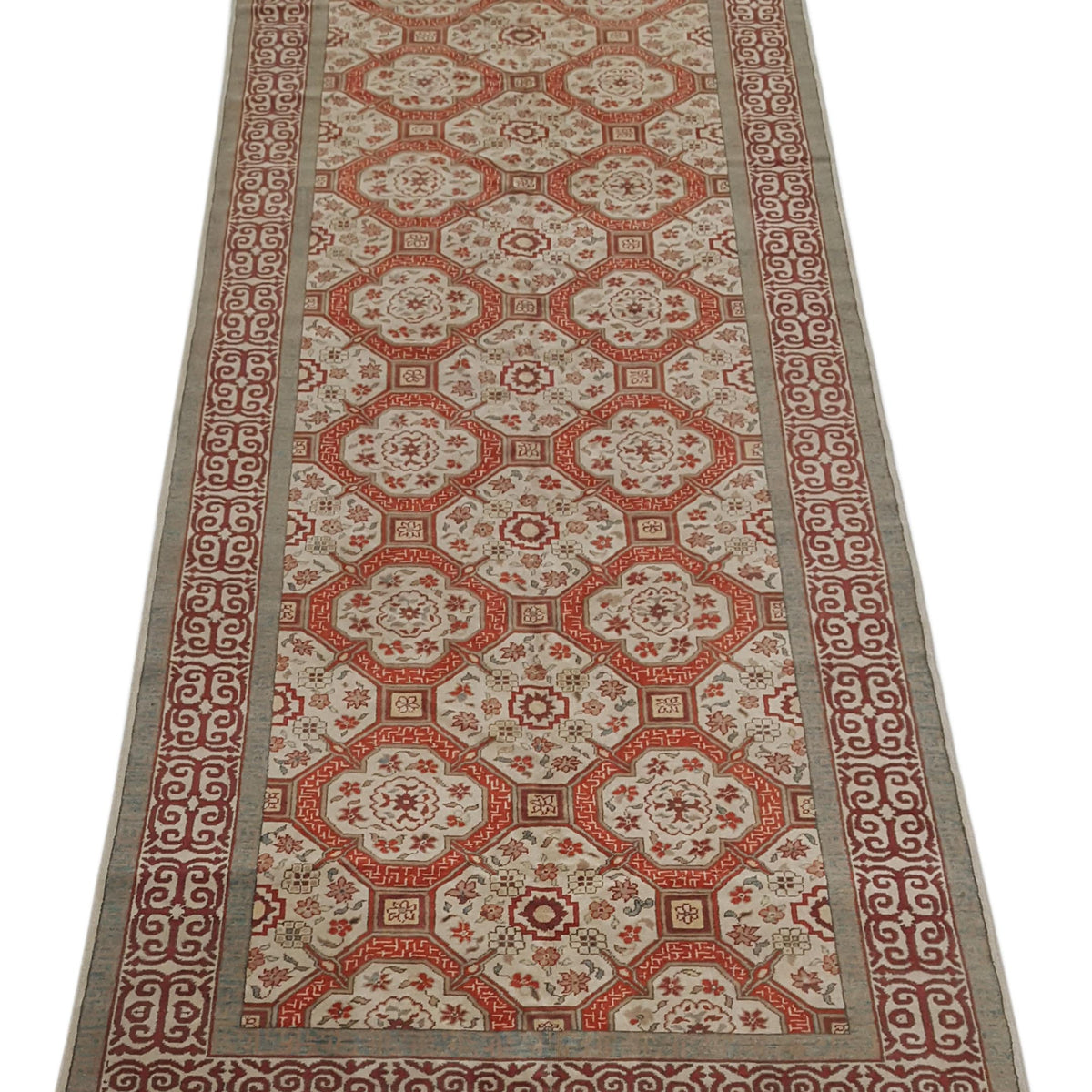 Pacific Elvan 13750 Ivory Coral Traditional Hand Knotted Rug