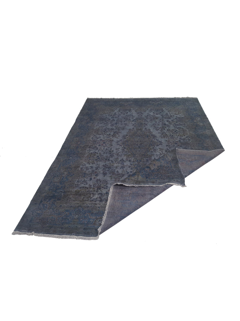 Pacific Kerman 13755 Grey Blue Traditional Hand Knotted Rug