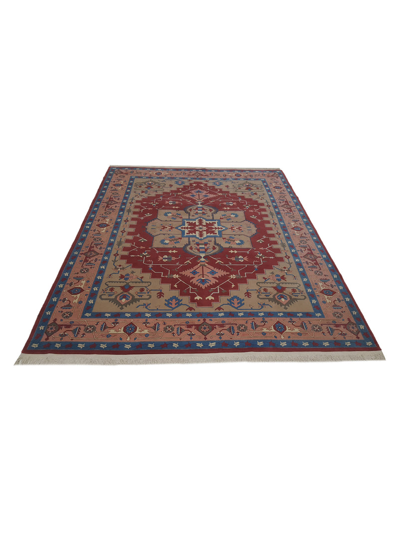 Pacific Bucharest 13767 Rust Blue Traditional Hand Knotted Rugs