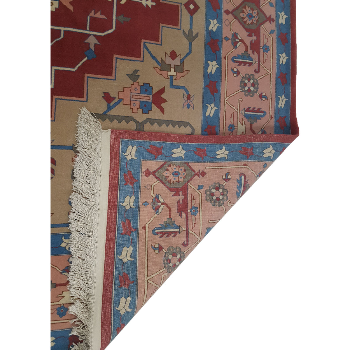 Pacific Bucharest 13767 Rust Blue Traditional Hand Knotted Rugs