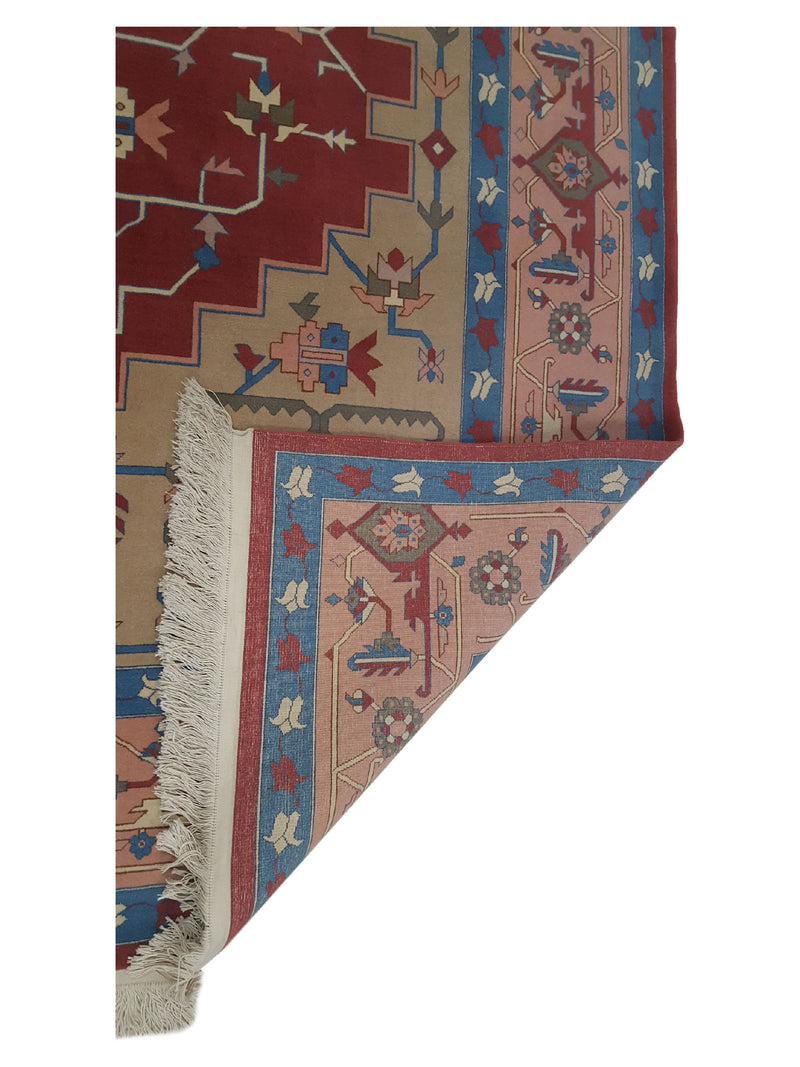 Pacific Bucharest 13767 Rust Blue Traditional Hand Knotted Rugs