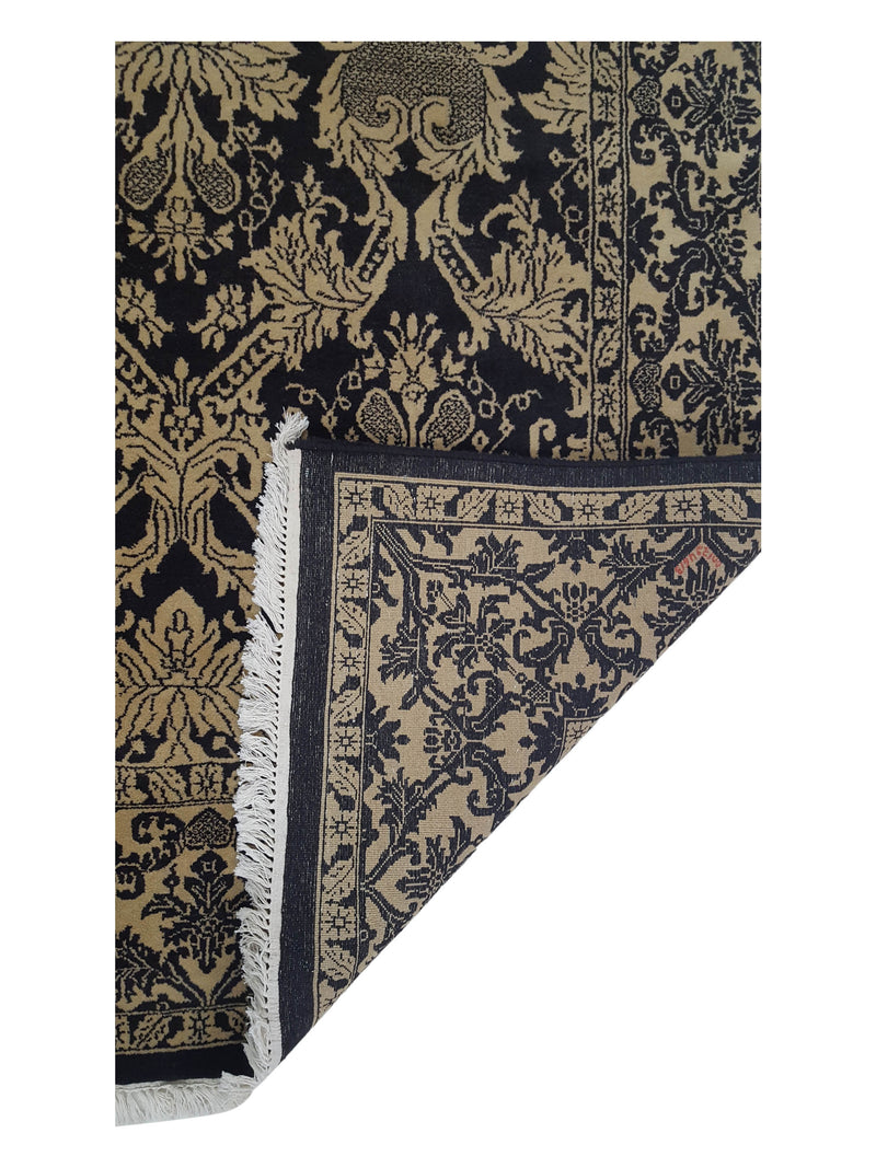 Pacific Ta Royal TA-13774 Black Beige Traditional Hand Knotted Rug