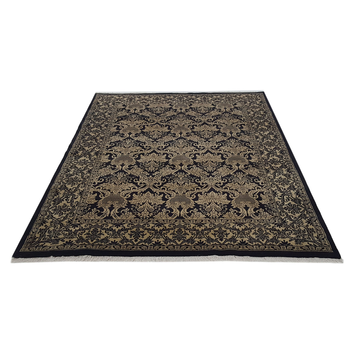 Pacific Ta Royal TA-13775 Black Beige Traditional Hand Knotted Rug
