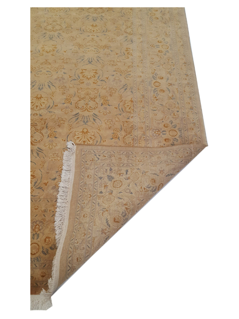 Pacific Classic 13794 Gold Beige Transitional Hand Knotted Rug