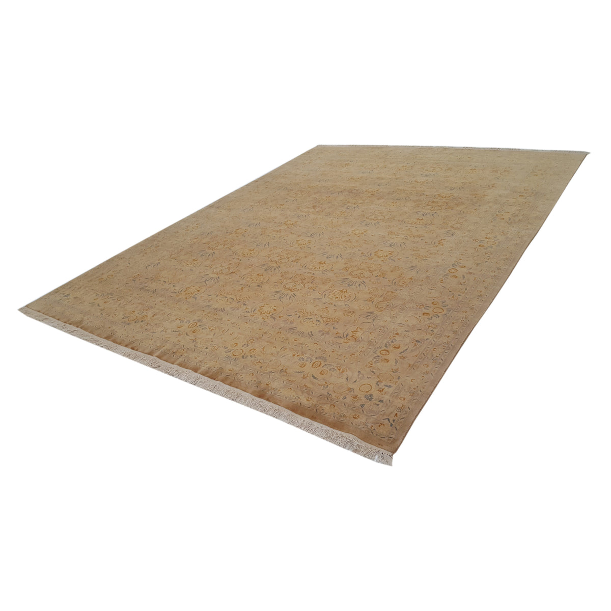 Pacific Classic 13794 Gold Beige Transitional Hand Knotted Rug
