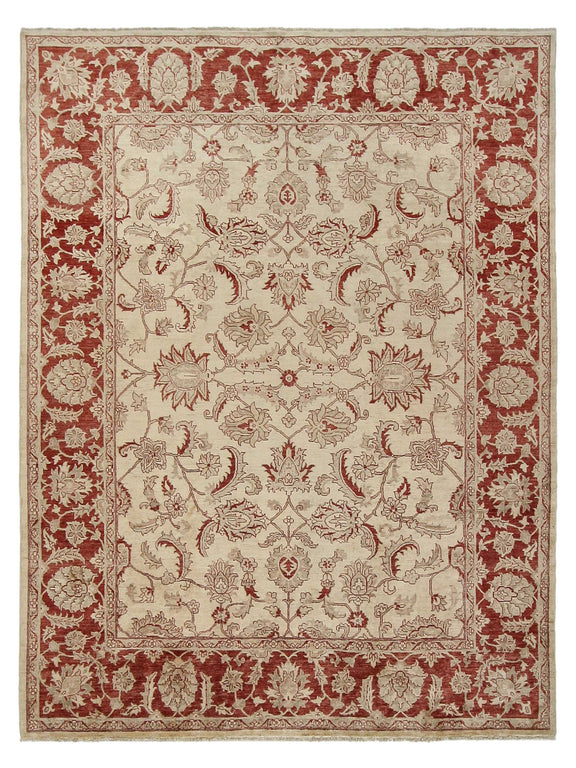 Pacific Ziegler  Beige Burgundy Transitional