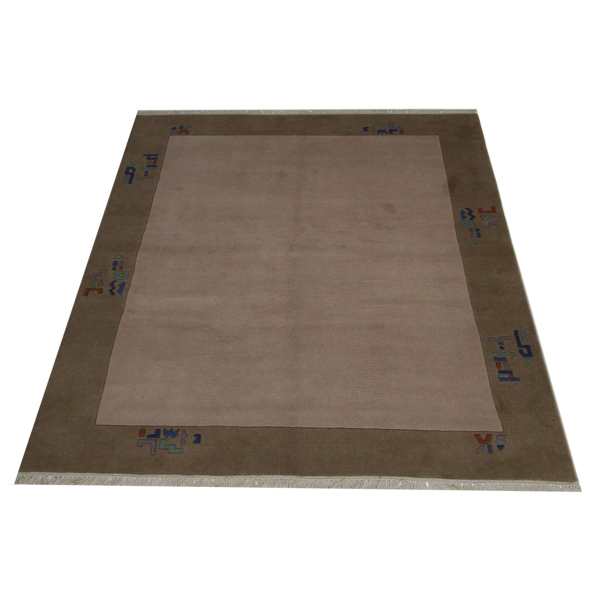 Pacific Tibet 13807 Rust Rust Transitional Hand Knotted Rug