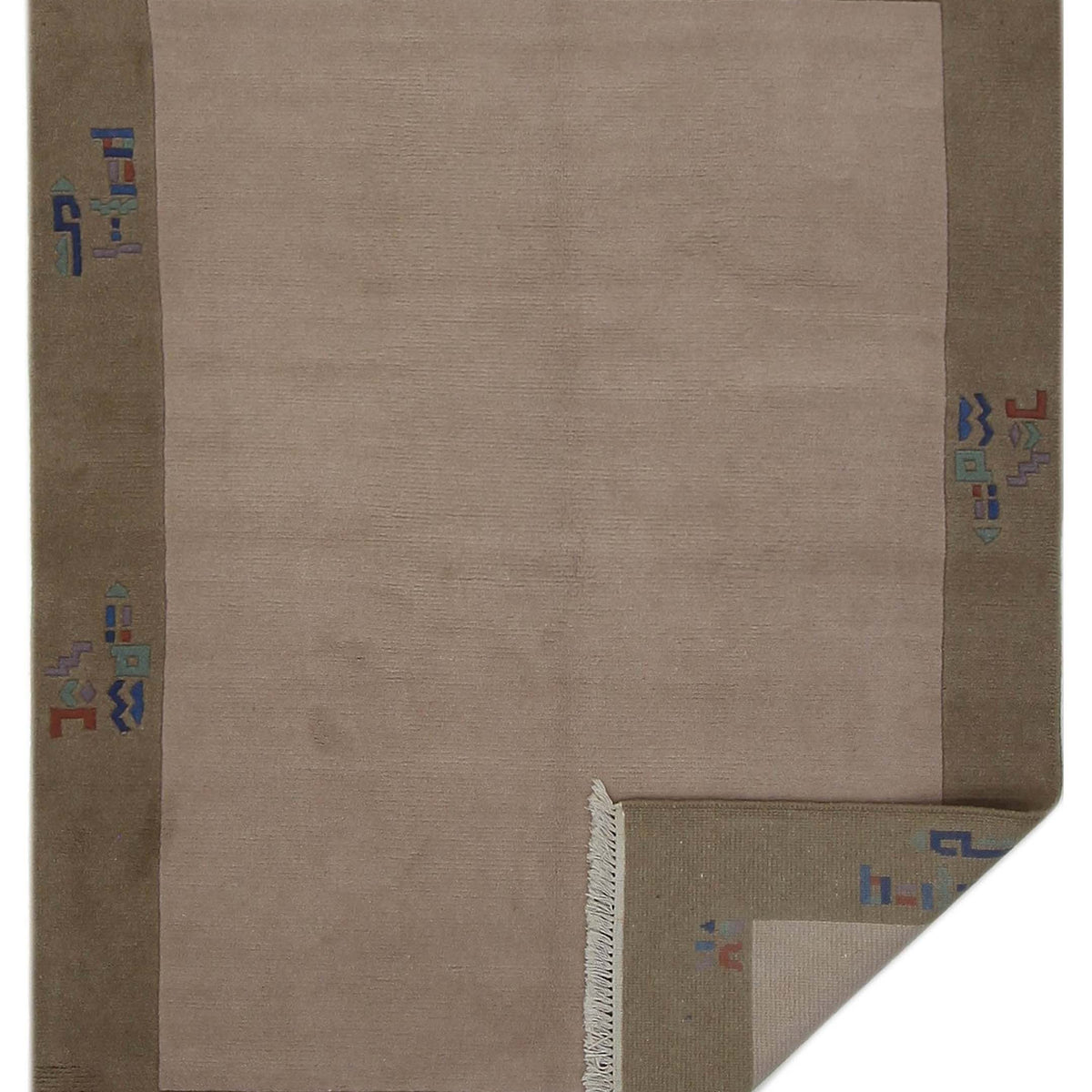 Pacific Tibet 13807 Rust Rust Transitional Hand Knotted Rug