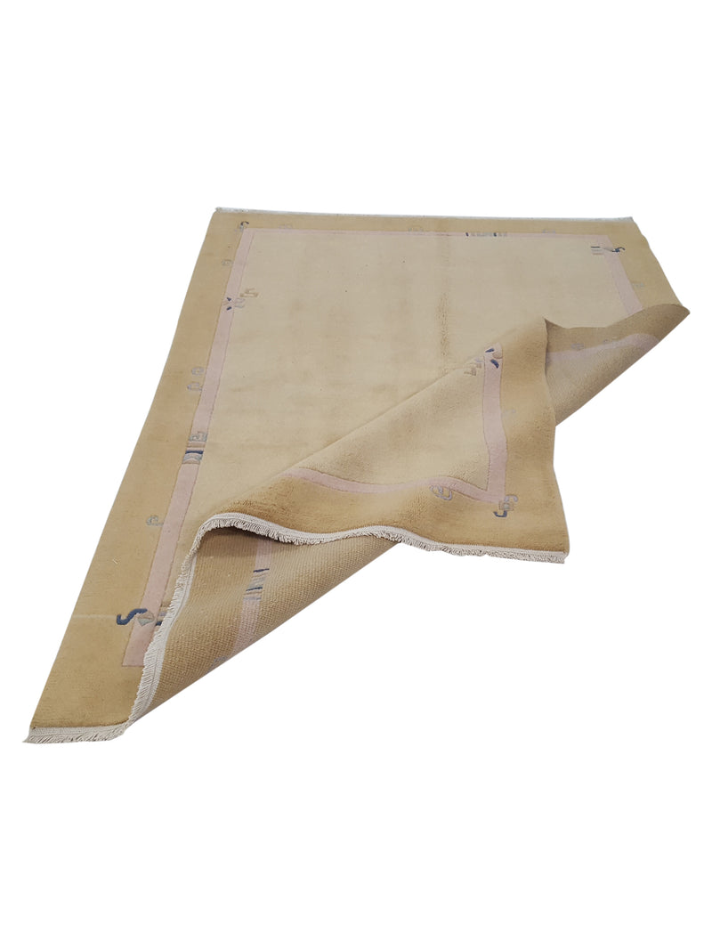 Pacific Tibet 13813 Gold Camel Transitional Hand Knotted Rug