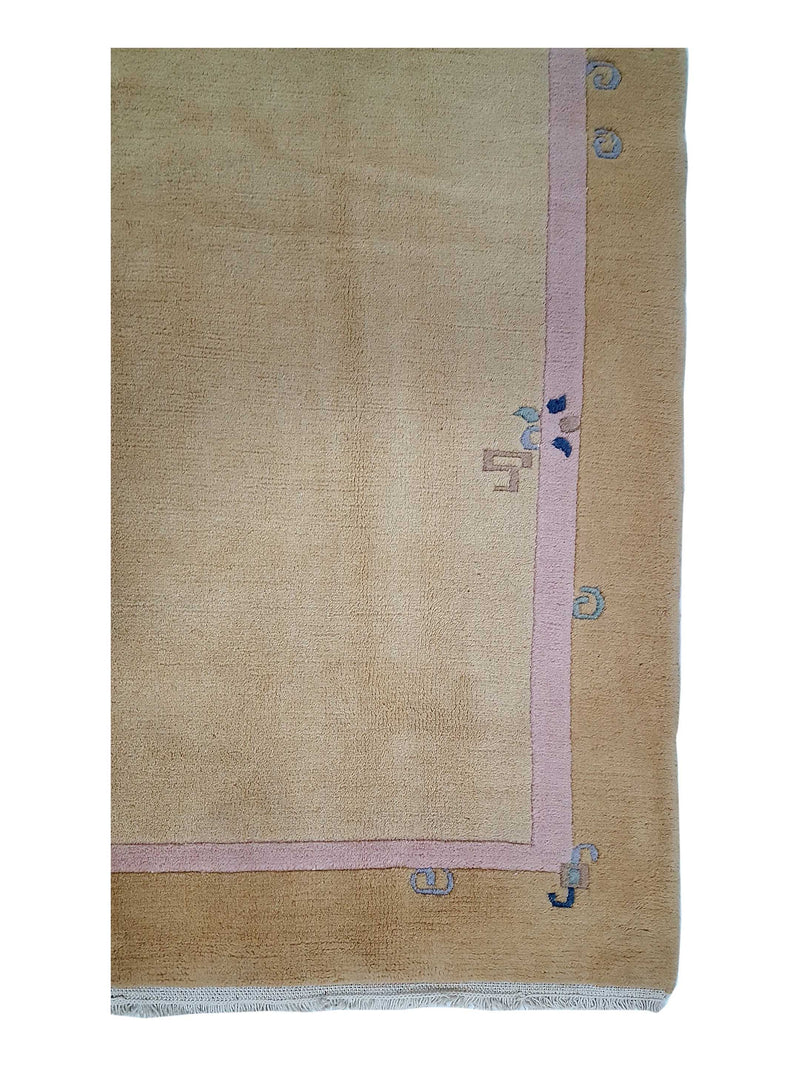 Pacific Tibet 13813 Gold Camel Transitional Hand Knotted Rug