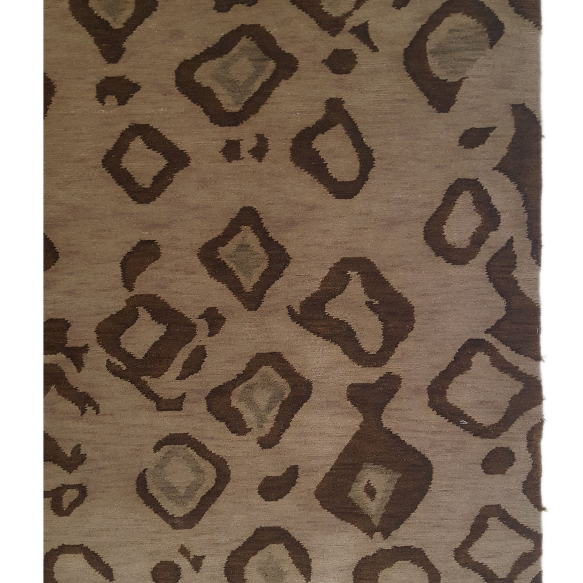 Pacific Lasha 13814 Brown Brown Contemporary Hand Knotted Rug