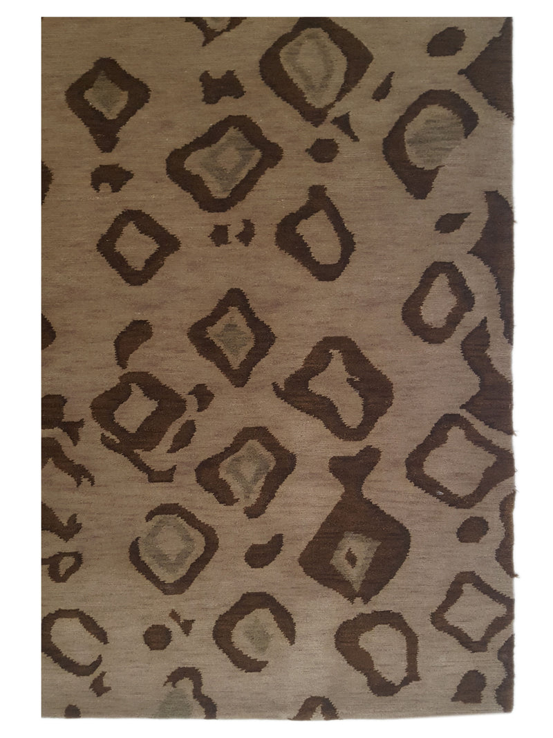 Pacific Lasha 13814 Brown Brown Contemporary Hand Knotted Rug