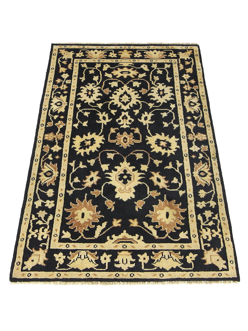 Pacific Tribal 13826 Black Gold Traditional Hand Knotted Rug