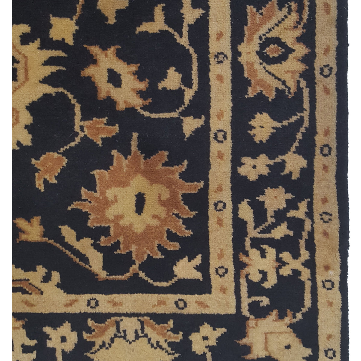 Pacific Tribal 13826 Black Gold Traditional Hand Knotted Rug