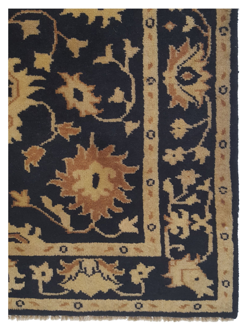 Pacific Tribal 13826 Black Gold Traditional Hand Knotted Rug