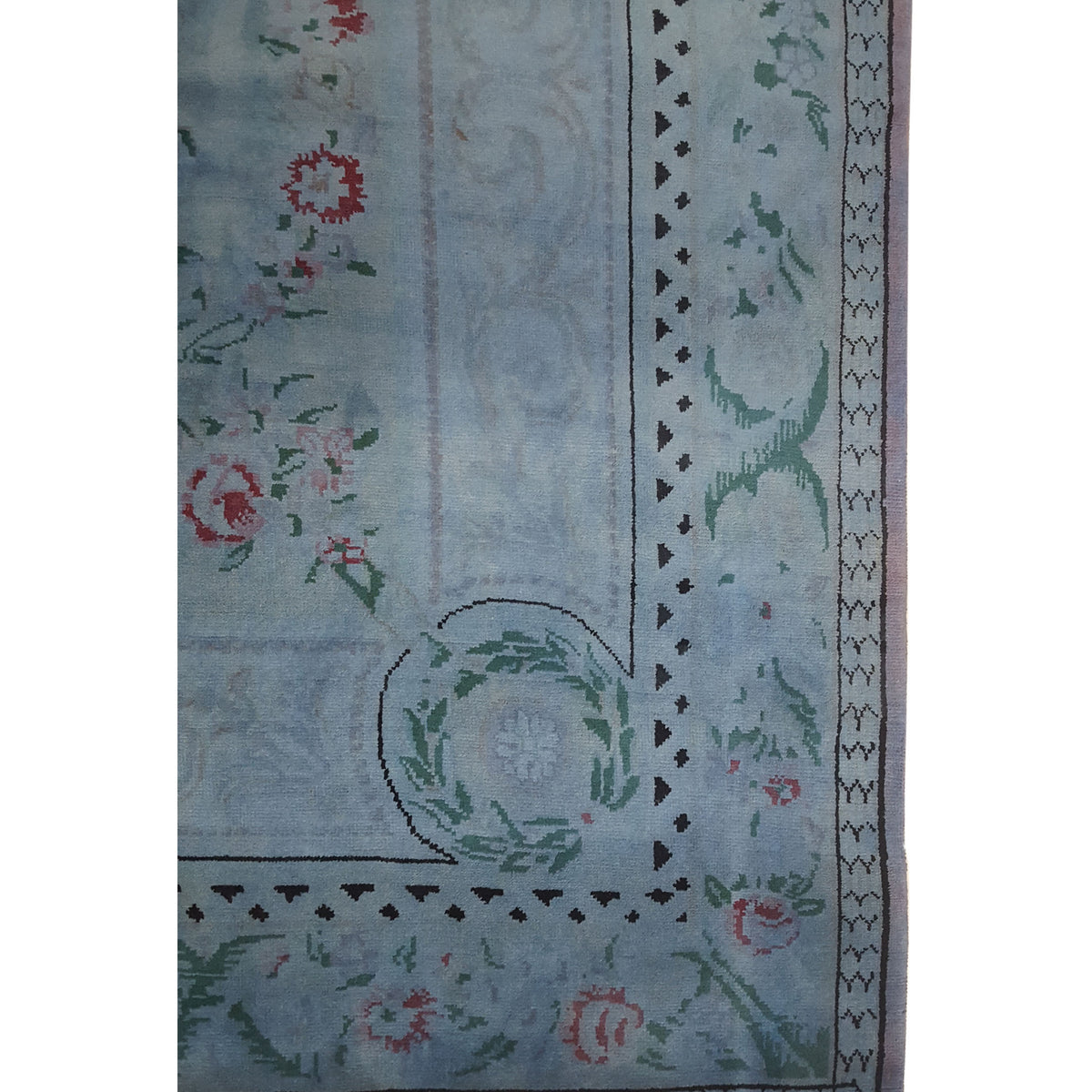 Pacific Souveniry 13828 Teal Green Transitional Hand Knotted Rug