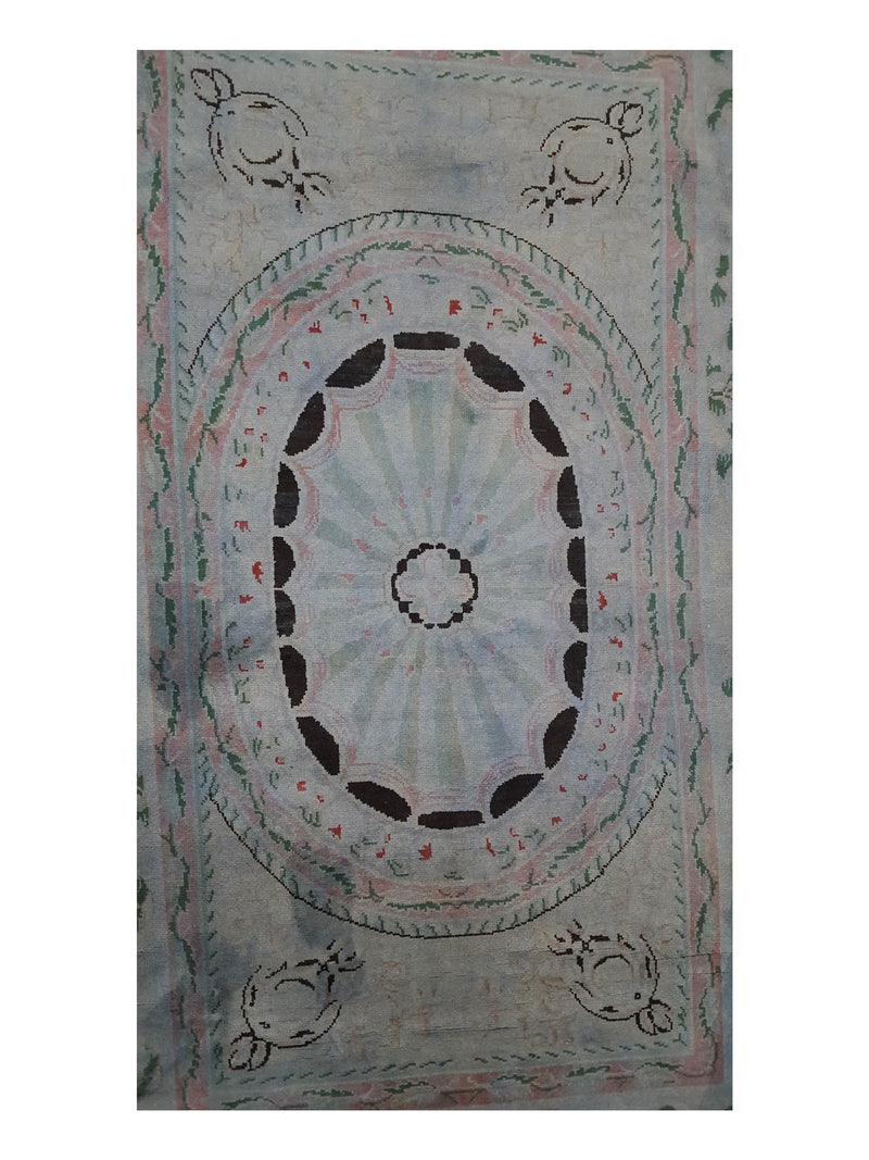 Pacific Souveniry 13828 Teal Green Transitional Hand Knotted Rug