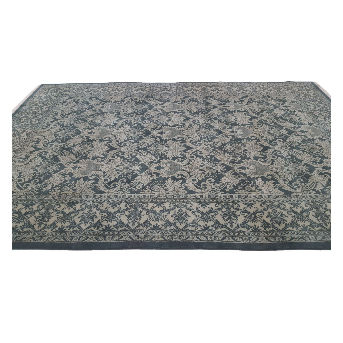 Pacific Royal TA-GR Green Ivory Traditional Hand Knotted Rug