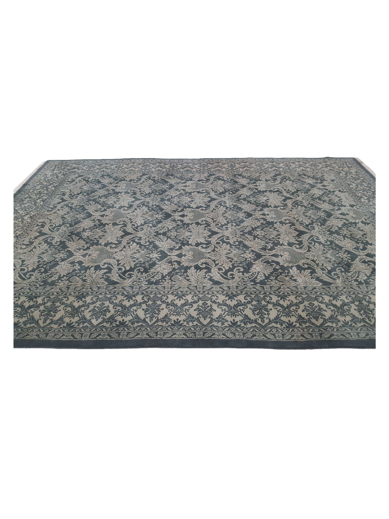 Pacific Royal TA-GR Green Ivory Traditional Hand Knotted Rug