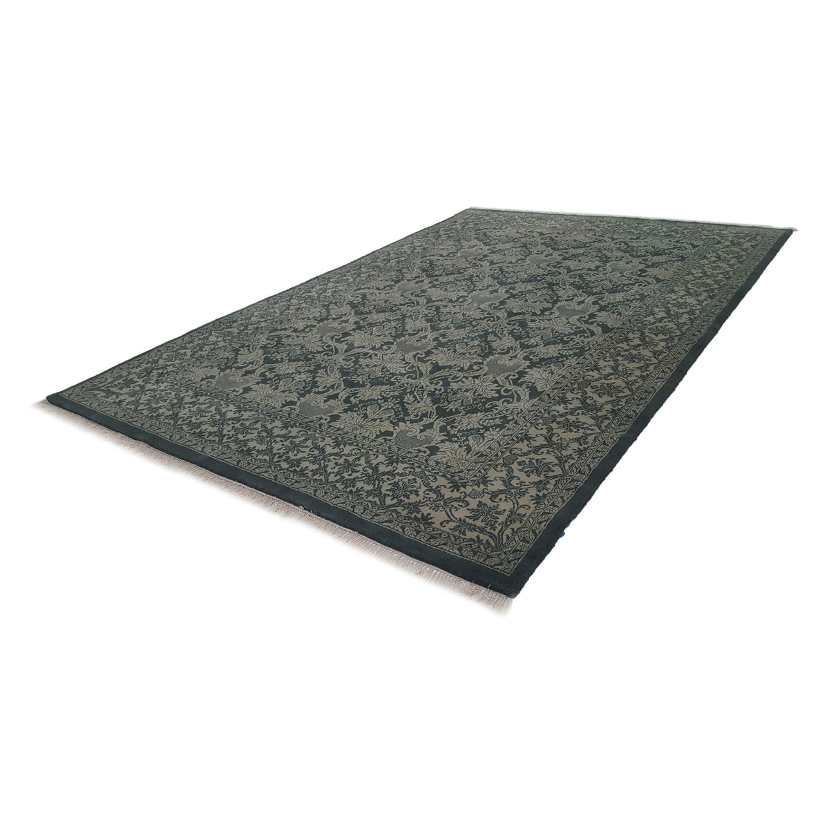 Pacific Royal TA-GR Green Ivory Traditional Hand Knotted Rug