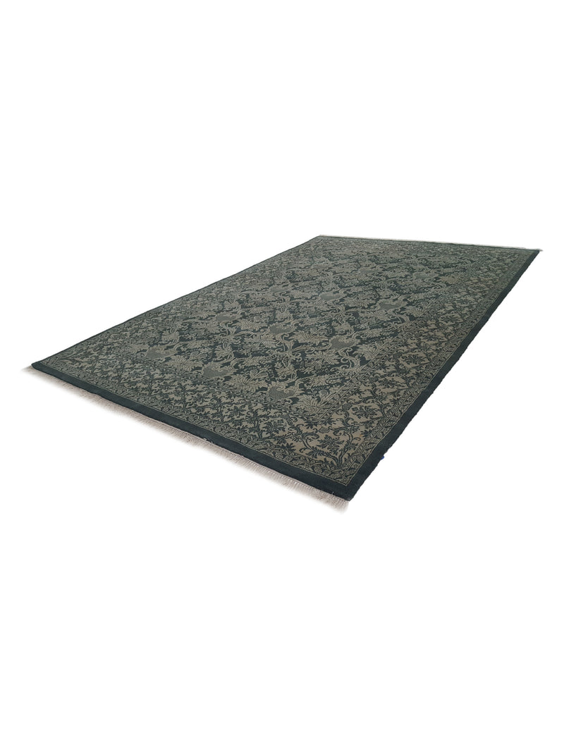 Pacific Royal TA-GR Green Ivory Traditional Hand Knotted Rug