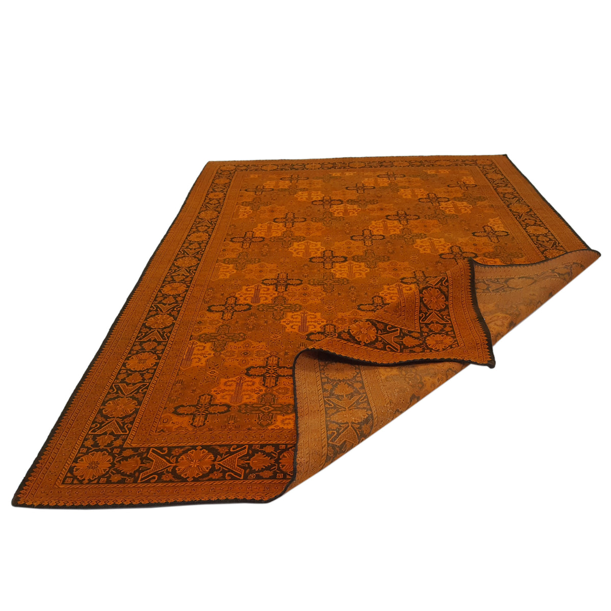 Pacific Jaipur 13847 Orange Orange Transitional Hand Knotted Rug