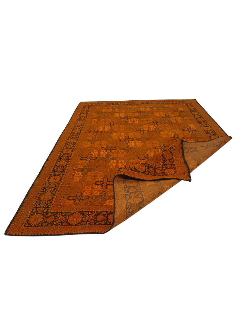 Pacific Jaipur 13847 Orange Orange Transitional Hand Knotted Rug