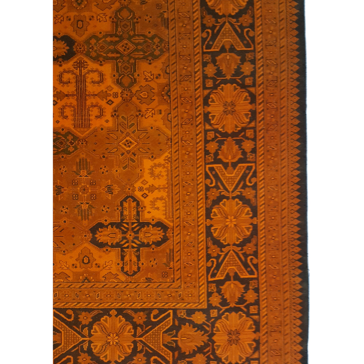 Pacific Jaipur 13847 Orange Orange Transitional Hand Knotted Rug