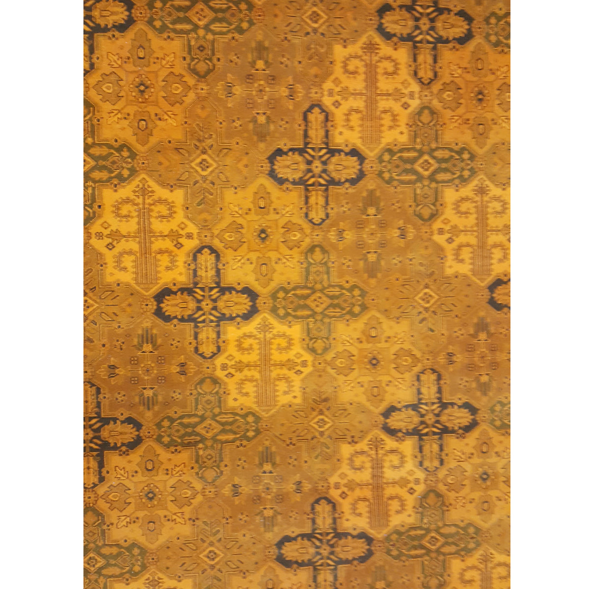Pacific Jaipur 13847 Orange Orange Transitional Hand Knotted Rug